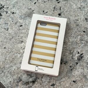 iPhone 6 Plus gold and white case Isaac Mizrahi NEW!